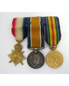Engeland, spang van drie miniatuur onderscheidingen, Eerste Wereldoorlog