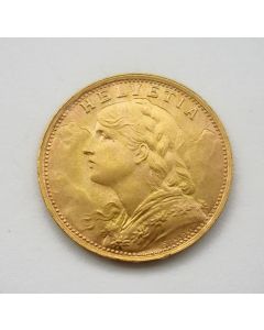 Zwitserland, 20 francs goud, 1935