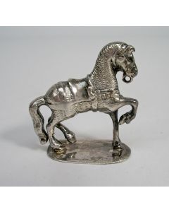 Miniatuur zilveren paard, 18e eeuw