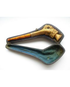 Meerschuim pijpje,  vogelkop, 19e eeuw