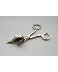 Zilveren miniatuur kaarsensnuiter, Willem van Strant, Amsterdam 1737