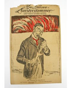 Jan Sluijters, politieke voorstelling met Troelstra, litho, 1919