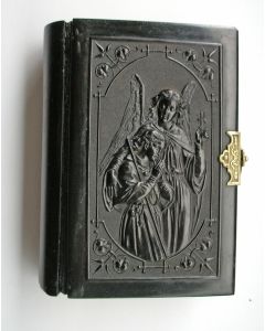 Kerkboekje, gebonden in bois durci band, Brepols, Turnhout, ca. 1870