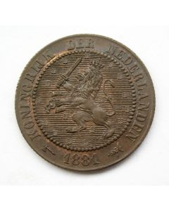 2 1/2 cent 1881, vrijwel ongecirculeerd