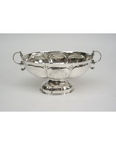 Zilveren brandewijnkom, Gerhardus Spanjer, Groningen, 1745/46