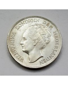 1 gulden 1944, met doorlopend omschrift, ongecirculeerd