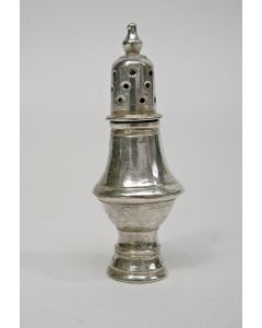 Miniatuur zilveren strooibus, 18e eeuw