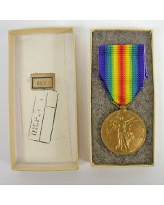 Zuid-Afrika, Victory Medal Eerste Wereldoorlog, op naam