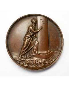 Penning, Hulde aan Koning Willem III bij de watersnood in Gelderland, 1861