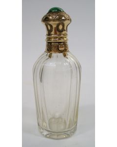 Parfumfles met gouden dop, Bonebakker, 19e eeuw 