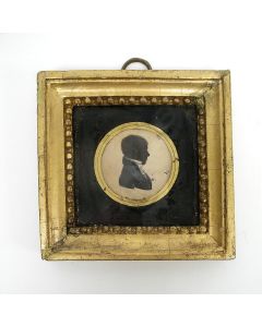Portretminiatuur, silhouet, ca. 1800 