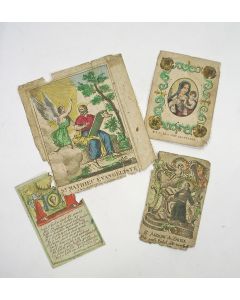 Vier bidprentjes, 18e eeuw