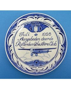 Herdenkingsbord, Vliegconcours Rotterdamsche Aëro Club, De Porceleyne Fles, 1928