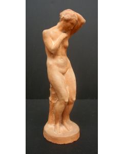 Otto Münch, staand naakt,  terracotta, 1920