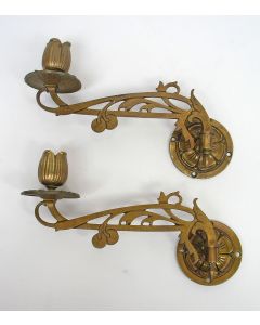 Art Nouveau pianokandelaars