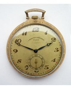 Gouden zakhorloge Serdix Chronomètre, ca. 1920