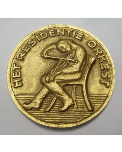 Erepenning van het Haagse residentie Orkest, gegraveerd op naam, 1954 [door Gra Rueb]