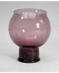 Herdenkingsglas Olympiade Amsterdam 1928. A.D. Copier, Leerdam