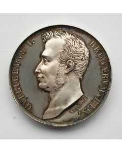 Zilveren penning, Kroning van Willem I te Brussel, 1815