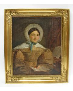 Belgische School, portret van een jonge dame, ca. 1825