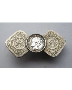 Muntbroche met Koningin Wilhelmina, periode 1940-1945