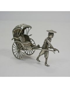 Chinese miniatuur zilveren riskja, Kanton, 19e eeuw