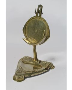 Messing horlogestandaard / vide-poche, Jugendstil, ca. 1900
