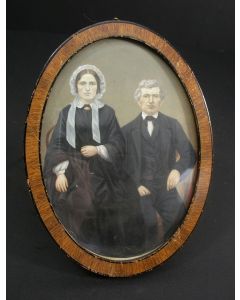 Portret van Simon van der Kloet en Anna Morks, Dordrecht ca. 1880