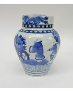 Japans Arita dekselpot, 19e eeuw