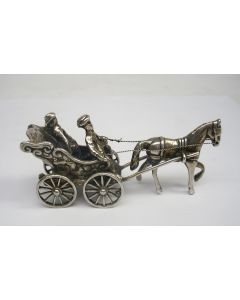 Miniatuur zilveren sjees