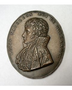 Plaquettepenning met afbeelding van Koning Lodewijk Napoleon