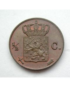 1/2 cent 1846, vrijwel ongecirculeerd
