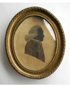 Silhouetportret van de predikant Bernhard Wilhelm Altmann, ca. 1790/1800