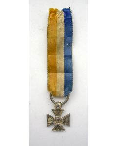 Officierskruis, 15 jaar, miniatuur draagmedaille