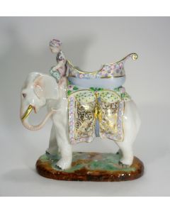 Grote porseleinen olifant, ca. 1900