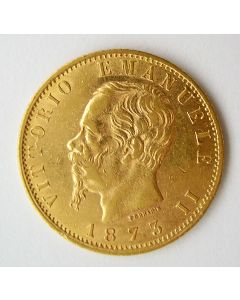 Italië, 20 lire goud 1873
