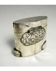 Ottomaans niëllo zilveren doosje met opschrift