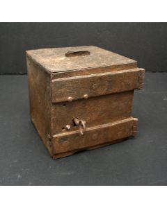 Smeedijzeren offerblok, ca. 1800