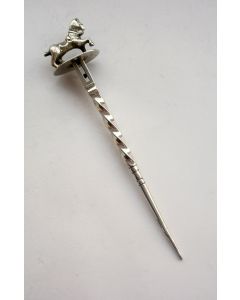 Zilveren pijpenwroeter met paardje en leventje, C. Bruinings, Joure, 19e eeuw