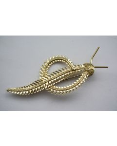 Gouden designbroche, slak