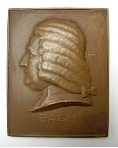 Plaquette, Bach, Eduard Telcs, ca. 1930