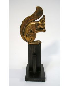 Johan Bosma, bronzen sculptuur, eekhoorn, ca. 1925