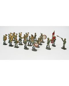 Elastolin figuren,  Duitse muzikanten van de Wehrmacht, ca. 1935.