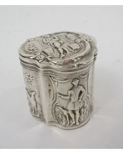 Zilveren lodereindoosje, Andries Graves Kooiman, Schoonhoven 1802