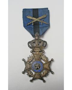België, onderscheiding Ridder in de Orde van Leopold II, met militaire vermelding