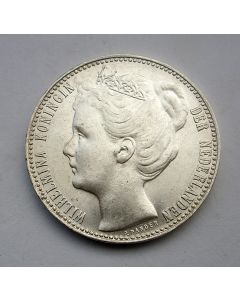 1 gulden 1907, vrijwel ongecirculeerd