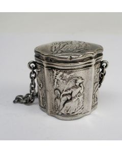 Zilveren lodereindoosje, Willem Vergeer, Schoonhoven 1801