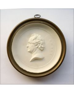 Reliëfplaquette met de voorstelling van Goethe, door Eichler, Berlijn, ca. 1900