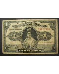 Nederlands Indië, bankbiljet van 1 gulden, 1919