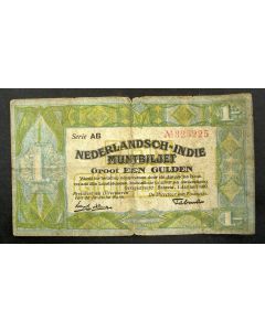 Nederlands Indië, muntbiljet van 1 gulden, 1920